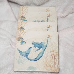 Thirstystone 4 Piece Under The Sea Mermaid Coaster Set